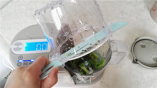西兰花营养米糊的做法步骤:8