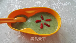 西兰花营养米糊的做法步骤:17