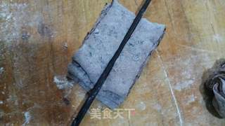 黑香米花卷的做法步骤:10