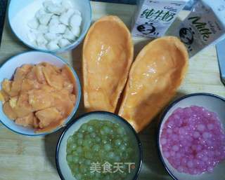 彩色木瓜西米露~视觉的盛宴的做法步骤:4