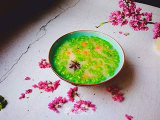春天的味道:美味的榆钱粥的做法步骤:13