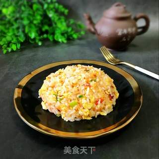 西红柿鸡蛋炒饭的做法步骤:8