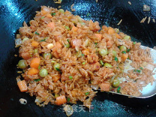 糖醋辣酱炒饭的做法步骤:12