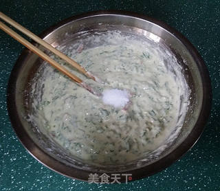 马兰头鸡蛋饼的做法步骤:5