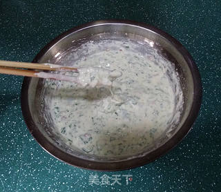马兰头鸡蛋饼的做法步骤:6