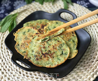 马兰头鸡蛋饼的做法步骤:12