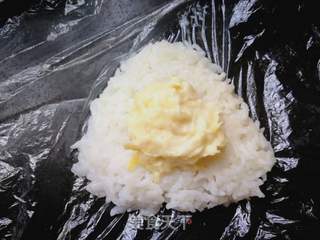紫荆花榴莲饭团的做法步骤:6