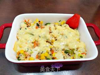 焗饭的做法步骤:4