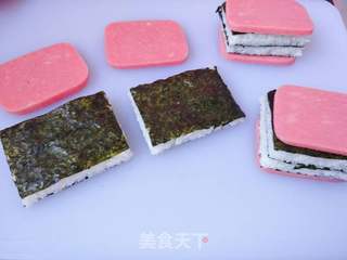 “便当”火腿寿司小方的做法步骤:5