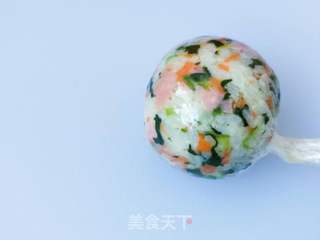 “便当”火腿蔬菜饭团的做法步骤：4