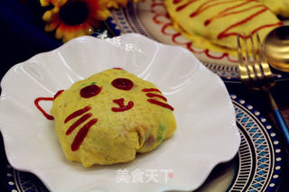 猫咪蛋包饭的做法步骤:15