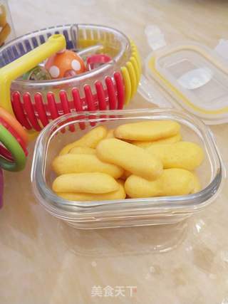 山药蛋黄手指饼~宝宝辅食的做法步骤:13