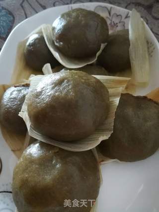 茵陈青团的做法步骤:15