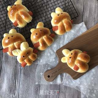萌萌哒小兔子面包的做法步骤:10