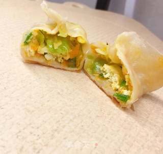 圆白菜素煎饺的做法步骤:22