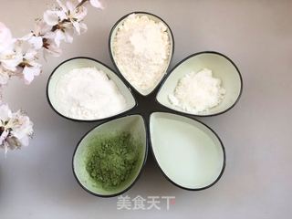 青汁煤球糕的做法步骤：1