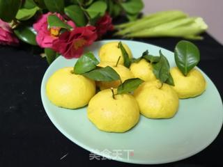 仿真橘子小馒头的做法步骤：10