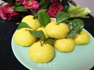 仿真橘子小馒头的做法步骤:11