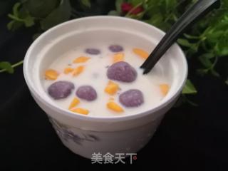紫薯芒果椰汁西米露的做法步骤:5