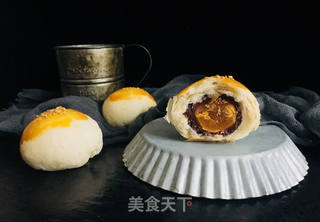 传统蛋黄酥的做法步骤:16