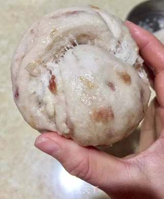 玫瑰花蜜馒头的做法步骤:7