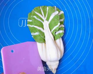 仿真白菜馒头的做法步骤:9