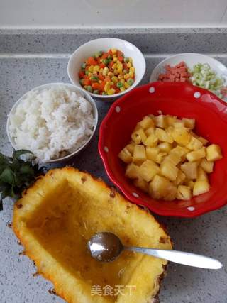 缤纷菠萝饭的做法步骤:3