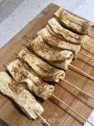 蒜蓉烤豆皮的做法步骤:10