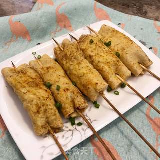蒜蓉烤豆皮的做法步骤:13