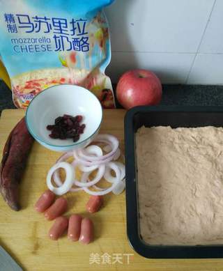 红薯火腿披萨的做法步骤:4