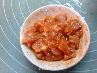 香辣南瓜鸡丁炒饭的做法步骤:4