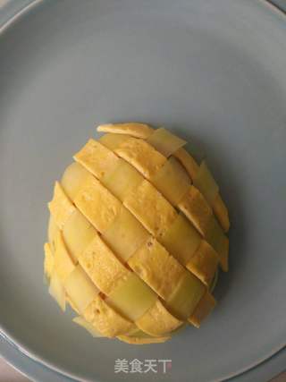 菠萝蛋包饭的做法步骤:14