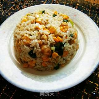 便当玉米粒炒饭的做法步骤:8