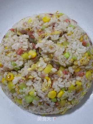 菠萝炒饭的做法步骤:13