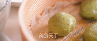 软糯好吃的青团,红豆馅的~的做法步骤:9