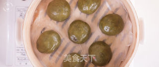 软糯好吃的青团,红豆馅的~的做法步骤:11