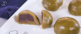 软糯好吃的青团,红豆馅的~的做法步骤:12