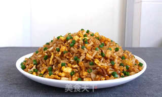 酱油蛋炒饭的做法步骤:5
