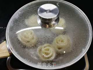 水煎玫瑰花饺的做法步骤:15