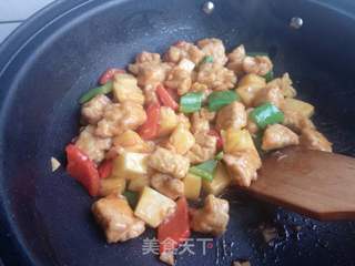 菠萝咕噜肉的做法步骤:13