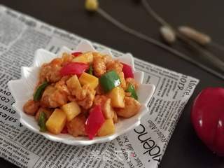 菠萝咕噜肉的做法步骤:14