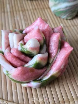 纯天然花色馒头??的做法步骤:12
