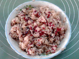 栗蓉豆沙玫瑰八宝饭的做法步骤:7