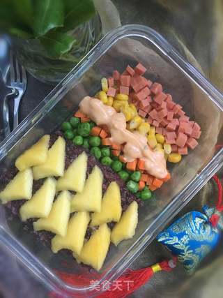 果蔬糯米便当的做法步骤：10