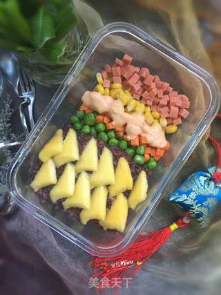 果蔬糯米便当的做法步骤:11