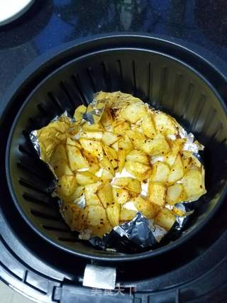 烤薯角(空气炸锅)的做法步骤:7