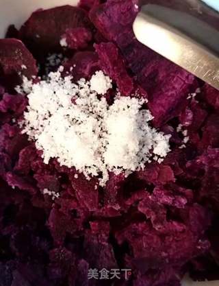 紫薯水晶卷的做法步骤：2