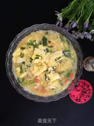 西红柿鸡蛋面的做法步骤:8
