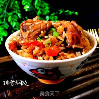 懒人便当~排骨焖饭的做法步骤:16