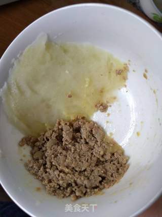 香煎鹅肝土豆泥 宝宝辅食的做法步骤:4